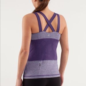 Lululemon Chaturanga Tank Heathered Concord Grape